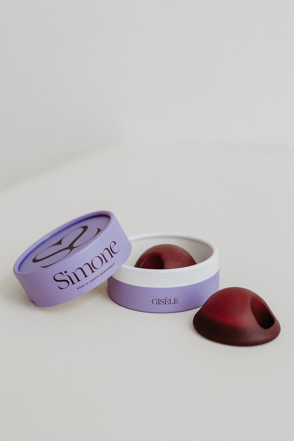 Duo de disques menstruels Gisèle